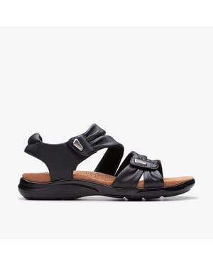 Kitly Ave Schwarze Leder-Sandalen