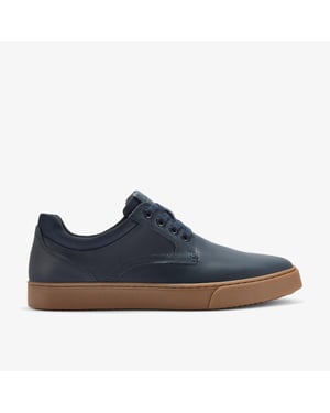 Lockton Schnürschuhe aus navy-farbenem, öligem Leder