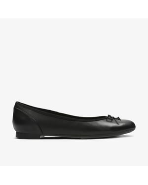 Couture Bloom Schwarze Leder Schuhe