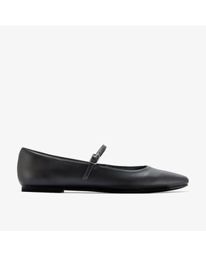Emelina Gem Schwarze Glatte Schuhe