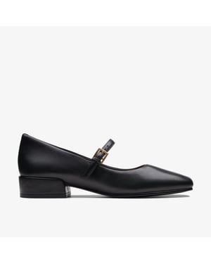 Seren 30 Schnalle Schwarze Leder Schuhe