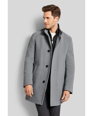 Bugatti Herren Mantel mit Stehkragen