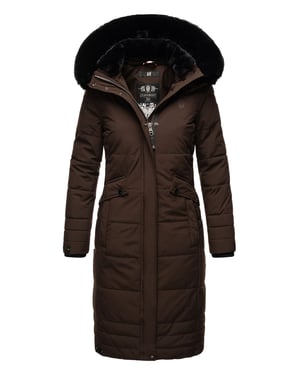 Navahoo Damen Winterjacke Fahmiyaa – Lang, Warm & Funktional mit Kapuze