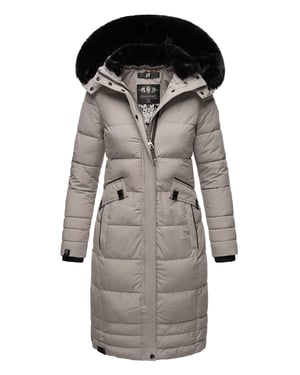 Navahoo Damen Winterjacke Fahmiyaa – Lang, Warm & Funktional mit Kapuze