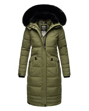 Navahoo Damen Winterjacke Fahmiyaa – Lang, Warm & Funktional mit Kapuze