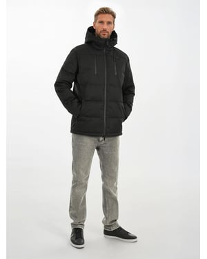 Arctic Seven Herren Winter Steppjacke AS-455 – Robuste Outdoorjacke Mit Kapuze & Wetterschutz