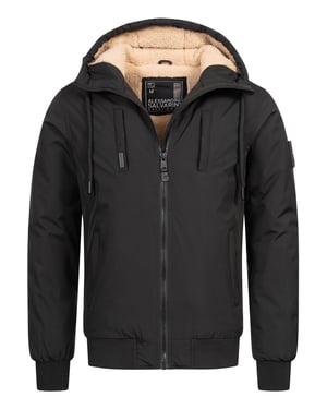 Alessandro Salvarini Herren Winterjacke AS-431 – Warm, Mit Teddyfellfutter & Kapuze