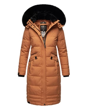 Navahoo Damen Winterjacke Fahmiyaa – Lang, Warm & Funktional mit Kapuze