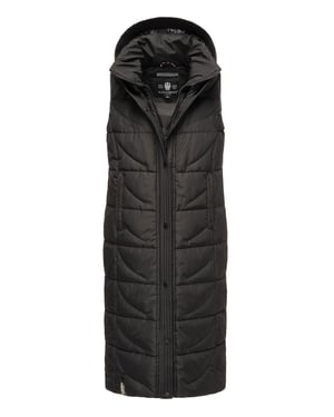 Navahoo Damen Steppweste Brezelchen – Lang & Stylisch Warm