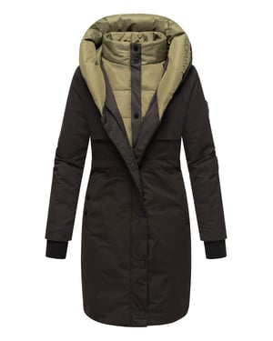 Navahoo Damen Winterjacke Snowelf – Leicht & Warm mit Magnetverschluss