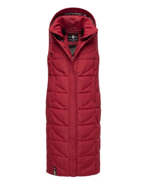 Navahoo Damen Steppweste Brezelchen – Lang & Stylisch Warm
