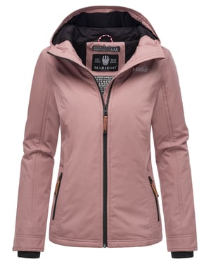 Marikoo Damen Übergangsjacke leichte wind- und wasserabweisende Jacke mit Kapuze Mauve