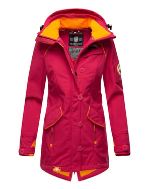 Marikoo Damen Softshelljacke – Soulinaa, wasserdicht mit abnehmbarer Kapuze