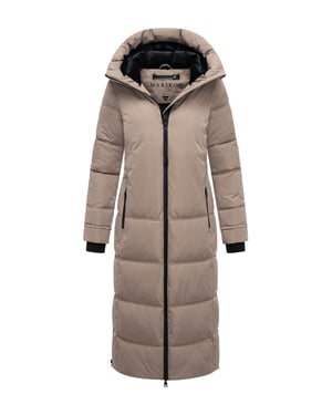 Marikoo Damen Winter Steppmantel Honiaa XVI mit Kapuze & Reißverschlusstaschen