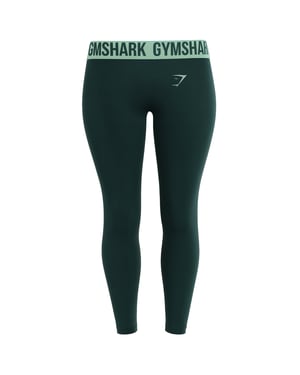 Gymshark Fit Seamless Damen Leggings in Grün