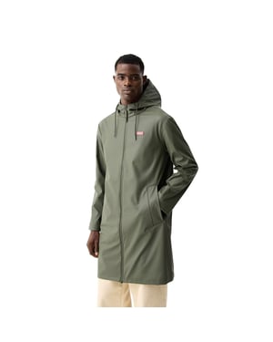 Hunter Andrea PU Regenmantel Unisex Erwachsene Grüner Regenmantel