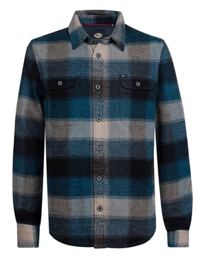 Petrol Industries - Kariertes Hemd Clackamas Jungen - Blau