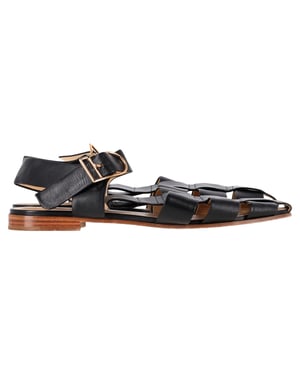 Gabriela Hearst Zoey Sandalen aus schwarzem Leder