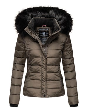 Navahoo Damen Winterjacke Miamor – Warm Gefüttert Mit Abnehmbarer Kapuze & Kunstfellkragen