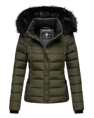 Navahoo Damen Winterjacke Miamor – Warm Gefüttert Mit Abnehmbarer Kapuze & Kunstfellkragen