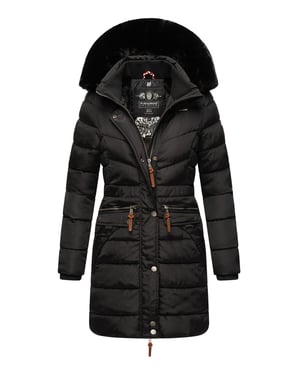 Navahoo Damen Winterjacke Paula – Extra Warm, Wasserabweisend & Mit Abnehmbarem Kunstfellkragen