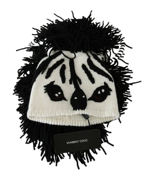 Dolce & Gabbana noir blanc tricot en cachemire design animal de conception de femmes