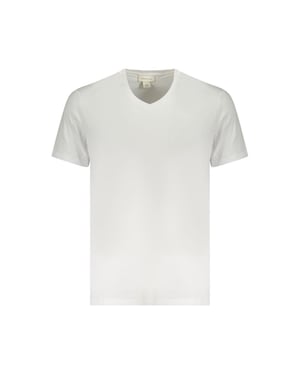 V-Ausschnitt Kurzarm-T-Shirt