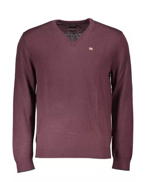 V-Ausschnitt Pullover Baumwollstrickware