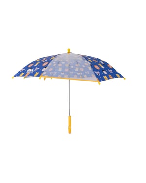 Trespass - Kinder "Drizzle" Tierprint Stockschirm (Blau/Gelb/Bunt)