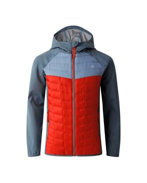 Dare 2B - "Explore II" Hybridjacke für Kinder (Bleigrau/Sturmwetter/Sevilla Blau)