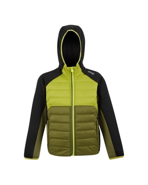 Regatta - "Kielder IX" Hybridjacke für Kinder (Nephrit Grün/Grenoble Grün/Schwarz)
