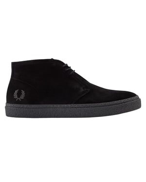 Fred Perry - "Hawley" Wanderschuhe für Herren/Damen Unisex, Wildleder, niedrig geschnitten (Schwarz)