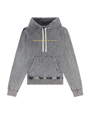 Diesel - Kapuzenpullover für Herren (Grau Ausgeblichen)