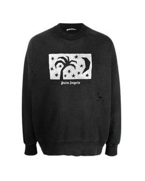 Palm Angels Herren Nachthimmel Sweatshirt (Schwarz)