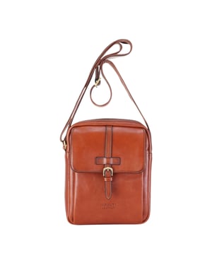 Echtleder Hellbraun Vintage Crossbody Messenger Reisetasche - Ashby