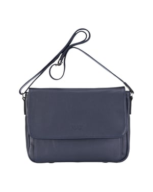 Echtes Leder Marineblau Laptoptasche Reise Arbeitstasche Messenger Satchel - Camden