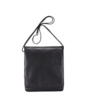 Leder Vintage Schwarz Messenger Schulter Crossbody Reise Business Tasche - Ranger