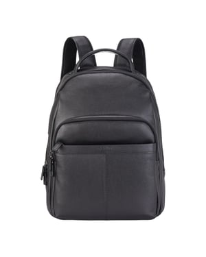 Echtleder Schwarz Vintage Rucksack Laptoptasche Reiserucksack - Capri