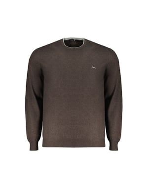 Crew-Neck-Pullover Braun Melange