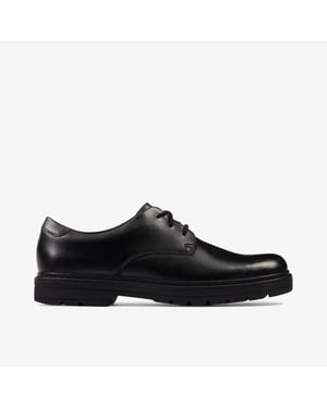 LoxhamDerby Y schwarze Lederschuhe