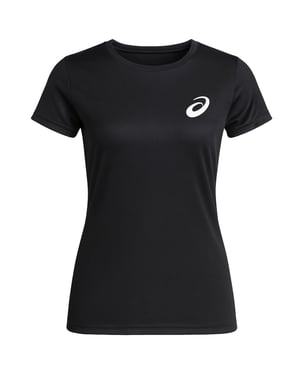 Asics Logo Damen Schwarz T-Shirt
