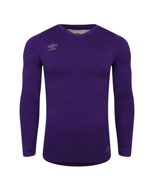 Umbro - "Elite" Base Layer Oberteil V-Ausschnitt für Herren (Leuchtend Lila)