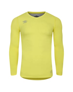 Umbro - "Elite" Base Layer Oberteil V-Ausschnitt für Herren (Zitronentonikum)