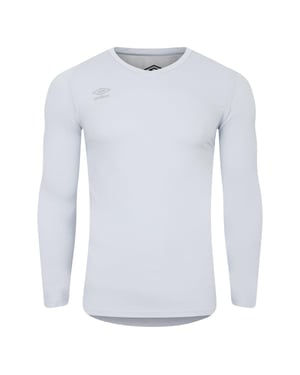 Umbro - "Elite" Base Layer Oberteil V-Ausschnitt für Herren (Grau Dämmerung)