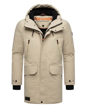 Stone Harbour Herren Winterparka Kitraan mit Magnetverschluss & Fleecefutter