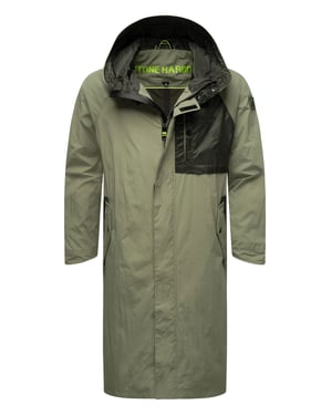 Stone Harbour Herren Regenjacke Zafaar lang geschnitten & wind- / wasserabweisend