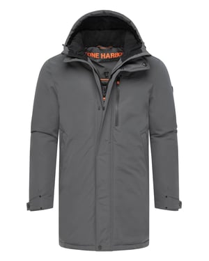Stone Harbour Herren Winterjacke Phinoo mit Fleece-Taschen & 2-Wege-Reißverschluss