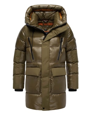 Stone Harbour Herren Winterjacke Nelioon mit 2-Wege-Reißverschluss & Kapuze