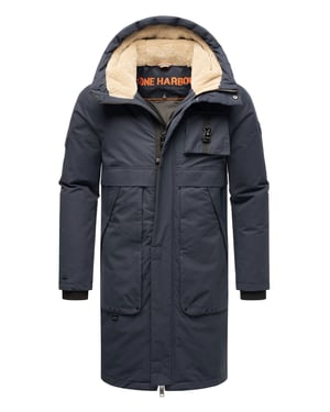 Stone Harbour Herren Outdoorjacke Cyriaan mit Teddyfellkapuze & winddichtem Design