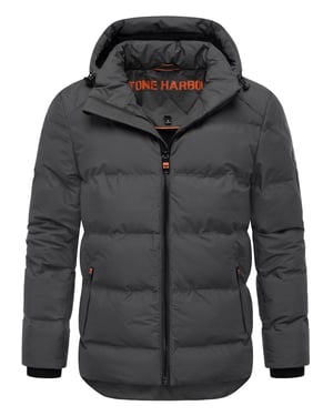 Stone Harbour Herren Winterjacke Gavriloo mit abnehmbarer Kapuze & Fleecefutter